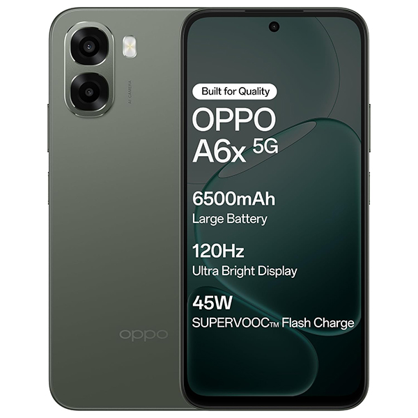 Buy Oppo A6x 5G 4 GB RAM 64 GB Olive Green Mobile Phone – Vasanth and Co