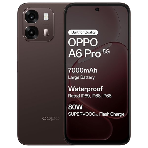 Buy Oppo A6 Pro 5G 8GB RAM 256GB Cappuccino Brown Mobile Phone – Vasanth and Co
