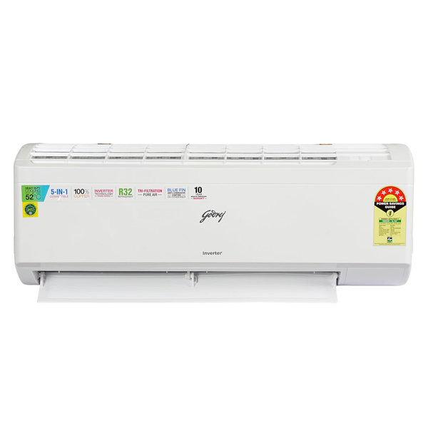 Buy Godrej 1 Ton 5 Star SIC 12ITC5-WWR 5 in 1 Convertible Inverter Split AC – Vasanth and Co