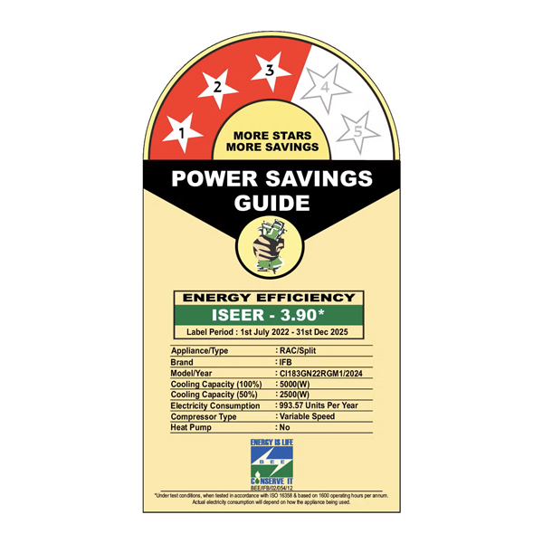 Buy IFB 1.5 Ton 3 Star CI183GN22RGM1 Inverter Split AC – Vasanth and Co