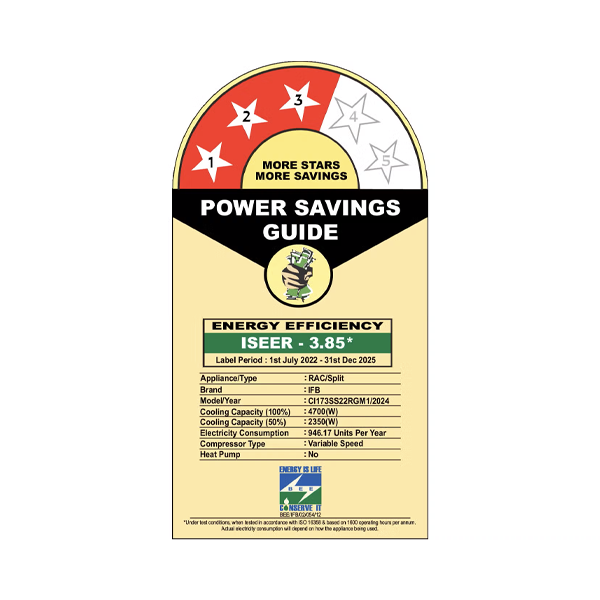 Buy IFB 1.5 Ton 3 Star CI173SS22RGM1 8 in 1 SS-Series Fastcool Inverter Split Air Conditioner – Vasanth and Co