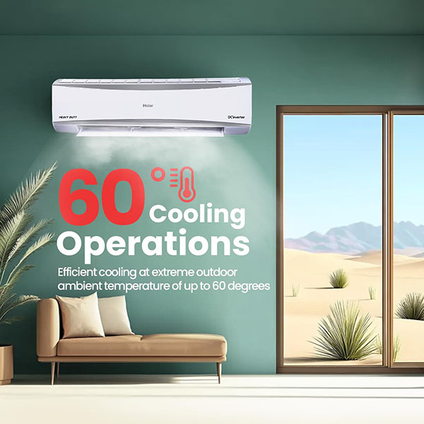 Buy Haier 2 Ton 5 Star HSU24HD-ANW5BN-INV Hexa Inverter Split AC – Vasanth & Co