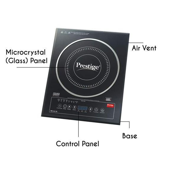 Prestige PIC 2.0 V2 2000W Induction Cooktop with Indian Menu – Vasanth & Co