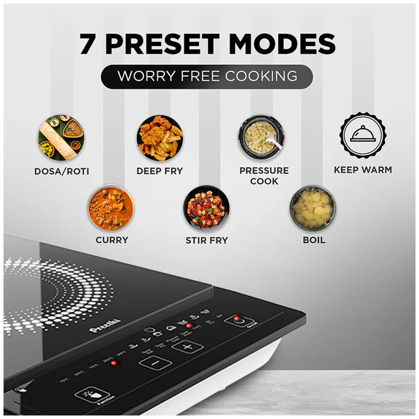 Preethi Indicook IC123 1600W Induction Cooktop – Buy at Vasanth & Co