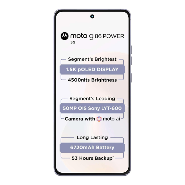 Buy Motorola G86 5G 8GB RAM 128GB Cosmic Sky Mobile Phone – Vasanth and Co