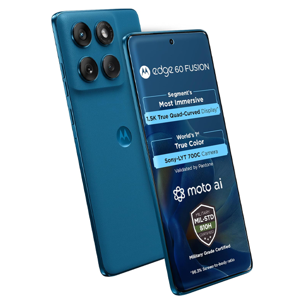 Buy Motorola Edge 60 Fusion 5G 8GB 256GB Pantone Mykonos Blue Mobile Phone – Vasanth and Co