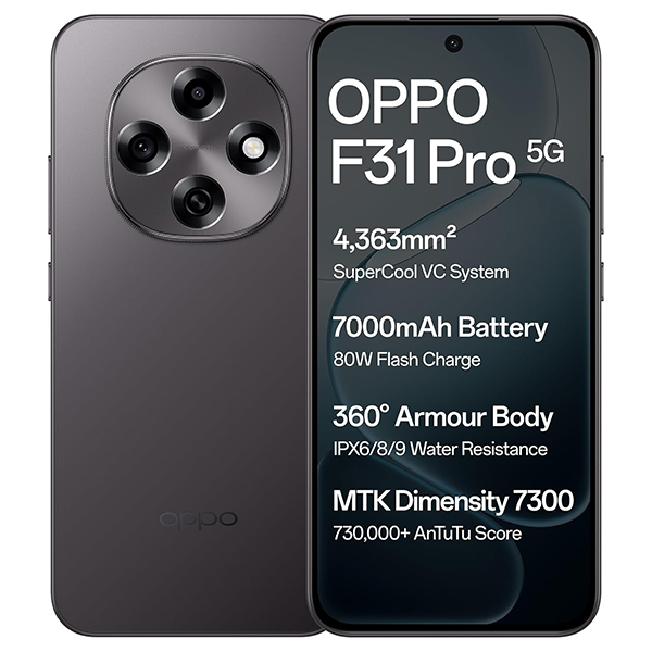 Buy Oppo F31 Pro 5G 12GB RAM 256GB Space Grey Mobile Phone – Vasanth and Co