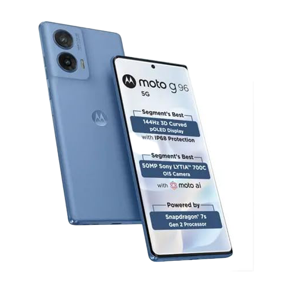 Buy Motorola G96 8GB RAM 128GB Ashleigh Blue Mobile Phone – Vasanth and Co