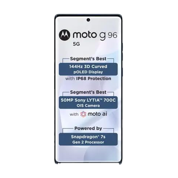 Buy Motorola G96 8GB RAM 128GB Ashleigh Blue Mobile Phone – Vasanth and Co