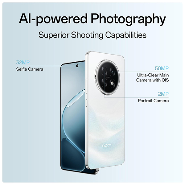 Buy Oppo F31 Pro+ 5G 8GB RAM 256GB Himalayan White Mobile Phone – Vasanth and Co