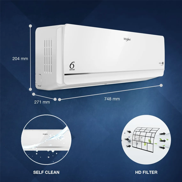 Buy Whirlpool 1.0T 3 Star S6M1PP0 3DCool Inverter Split Air Conditioner – Vasanth and Co