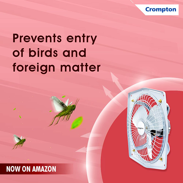 Buy Crompton 6 Inch Drift Air Plus Grey Exhaust Fan – Vasanth and Co