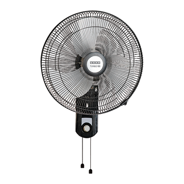 Buy Usha 450 mm Turbo 180 Metal Black Wall Fan – Vasanth and Co