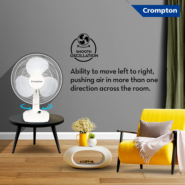 Buy Crompton High Flo Waveplus Table Fan – Vasanth and Co