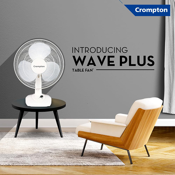 Buy Crompton High Flo Waveplus Table Fan – Vasanth and Co