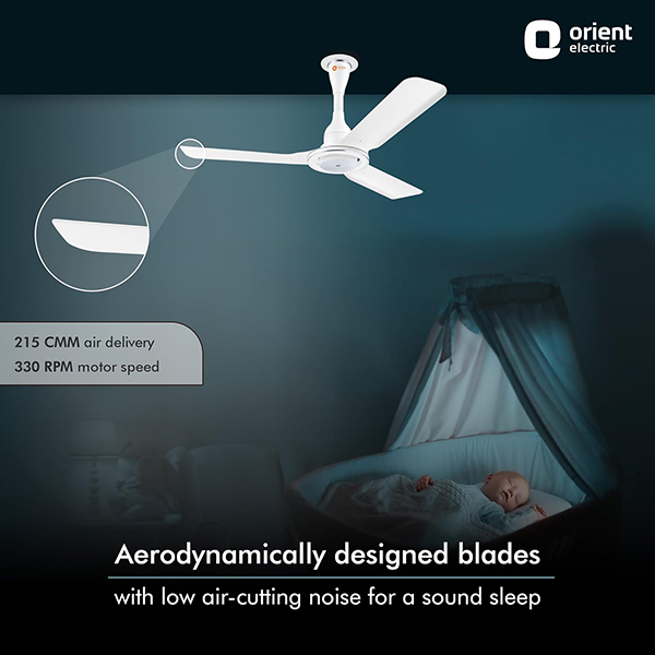 Buy Orient 1200 MM 5 Star Electric Float BLDC White Ceiling Fan – Vasanth and Co