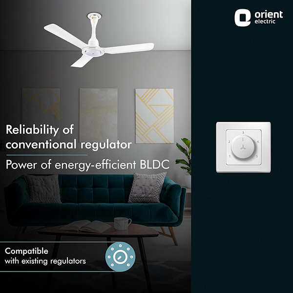 Buy Orient 1200 MM 5 Star Electric Float BLDC White Ceiling Fan – Vasanth and Co