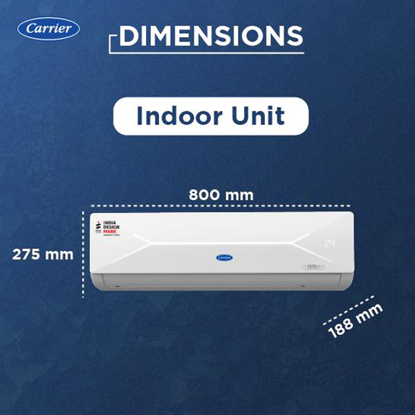 Buy Carrier 1 Ton 3 Star 12K XCEL LUMO Gxi Split Inverter AC - Vasanth & Co