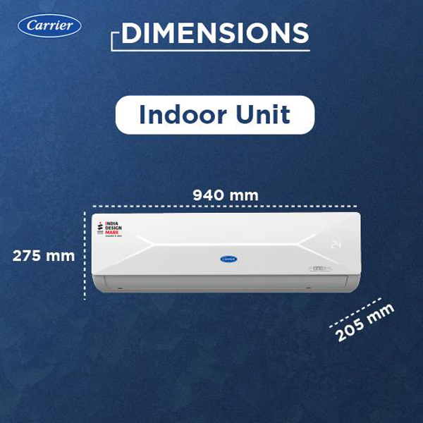 Buy Carrier 1.5 Ton 3 Star 19K XCEL LUMO GXi Split Inverter AC - Vasanth & Co