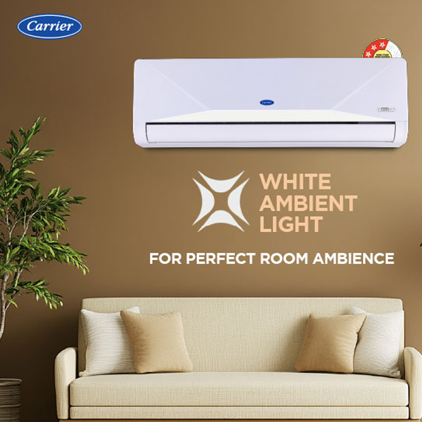 Buy Carrier 1.5 Ton 3 Star 19K XCEED LUMO Gxi Wi-Fi White Split Inverter AC - Vasanth & Co
