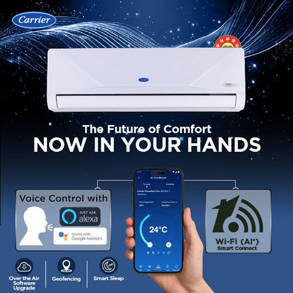 Buy Carrier 1.5 Ton 5 Star 19K XCEED EDGE Gxi Wi-Fi Split Inverter AC - Vasanth & Co
