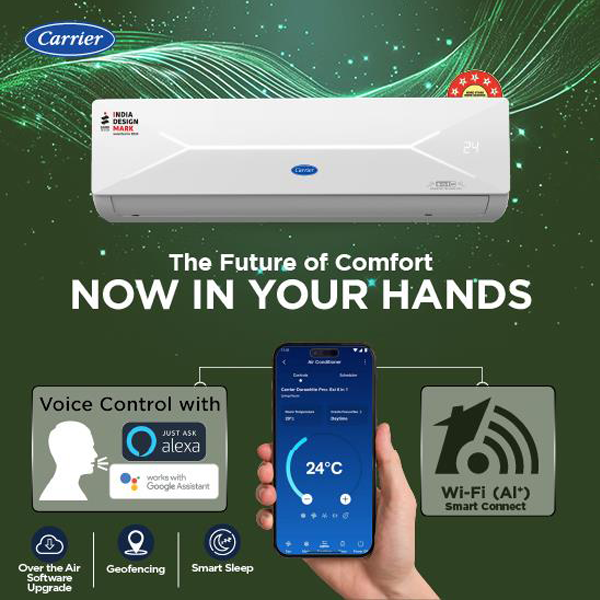 Buy Carrier 1.5 Ton 5 Star 18K XCEL LUMO GXi Wi-Fi Split Inverter AC - Vasanth & Co