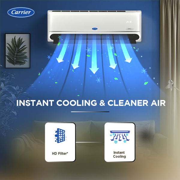 Buy Carrier 2 Ton 2 Star 24K INDUS GX Fixed Speed Split AC - Vasanth & Co