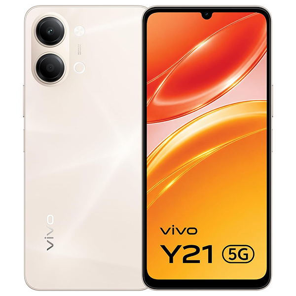 Buy Vivo Y21 5G 4GB RAM 128GB Champagne Gold Mobile Phone - Vasanth & Co