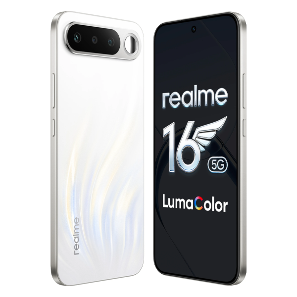 Buy Realme 16 5G 8GB RAM 128GB Air White Mobile Phone - Vasanth & Co