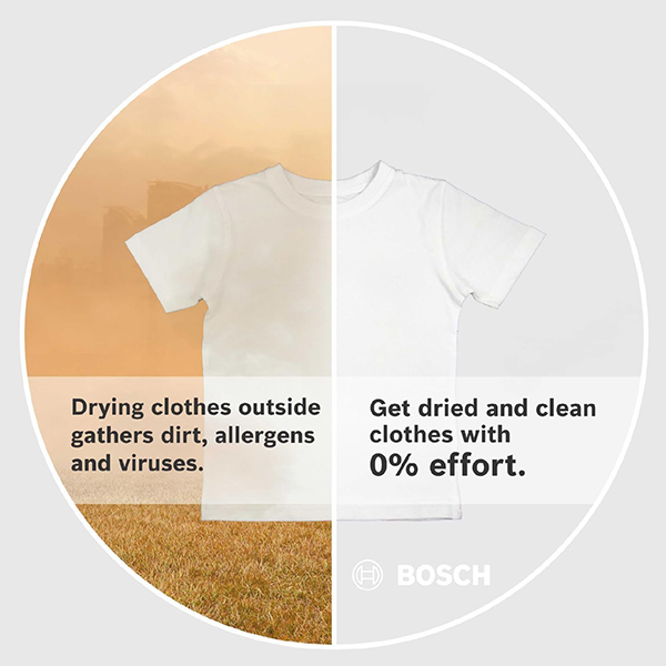 Buy Bosch 9 Kg WPG24108IN Heat Pump Tumble Dryer - Vasanth & Co
