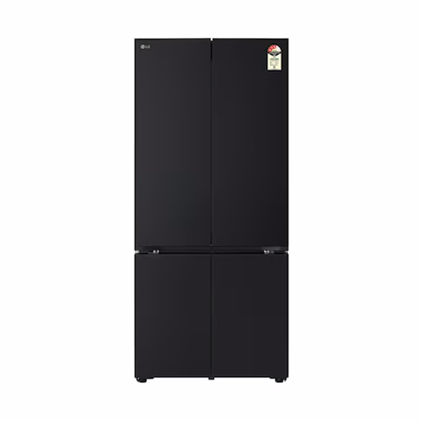 Buy LG 610 L GV-B25FFGMB Black Glass Finish French Door Refrigerator - Vasanth & Co
