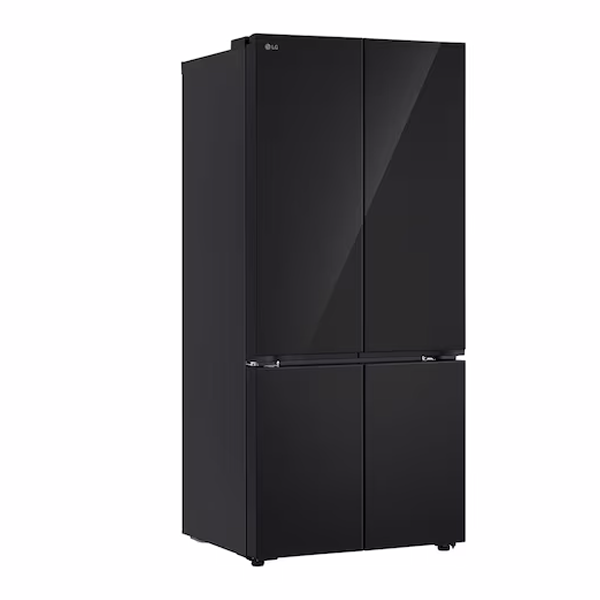 Buy LG 610 L GV-B25FFGMB Black Glass Finish French Door Refrigerator - Vasanth & Co
