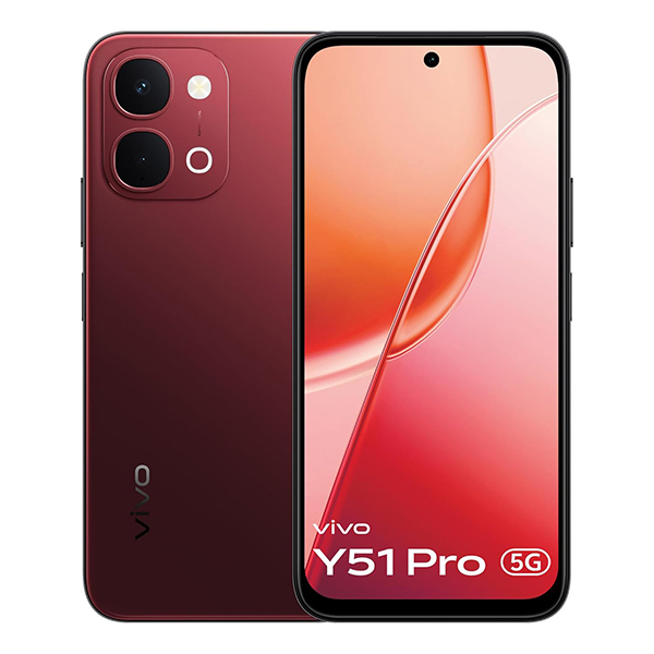 Buy Vivo Y51 Pro 5G 8GB RAM 256GB Festive Red Mobile Phone - Vasanth & Co