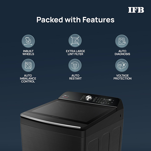 Buy IFB 12 Kg 5 Star TL121BL4SNL Fully Automatic Top Load Washing Machine - Vasanth & Co