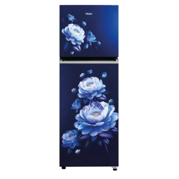 Buy Haier 240L 2 Star HRF-2902IEMBA-P Flat Door Marine Blossom Frost Free Double Door Refrigerator - Vasanth & Co