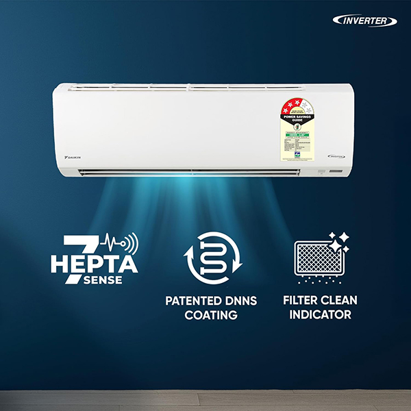Buy Daikin 1.8 Ton 3 Star ATKL60XV16 White Inverter Split Air Conditioner – Vasanth and Co