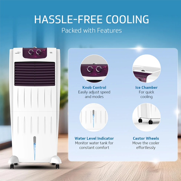 Buy V-Guard 35 L Arido/WINDZY R35 H-N Room Air Cooler – Vasanth and Co