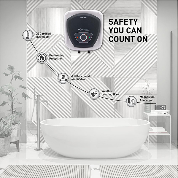 Buy Usha 10 Litre 5 Star AquaBuddy Neo Grey Water Heater - Vasanth & Co