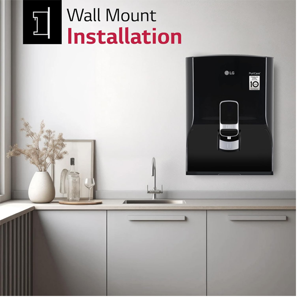Buy LG 8L WW132NF Black RO Wall Mount Water Purifier - Vasanth & Co