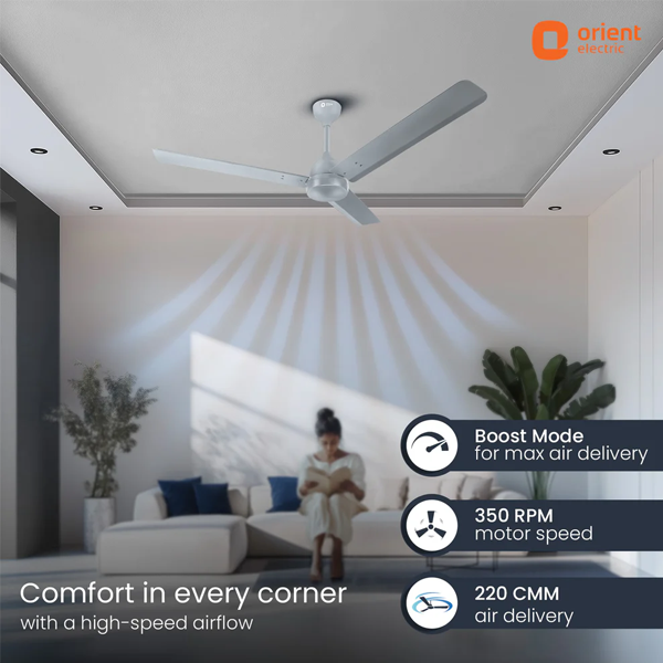 Buy Orient 1200MM 5 Star Ecotech Neu BLDC Glacier Grey Ceiling Fan - Vasanth & Co