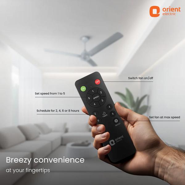 Buy Orient 1200MM 5 Star Ecotech Neu BLDC Glacier Grey Ceiling Fan - Vasanth & Co