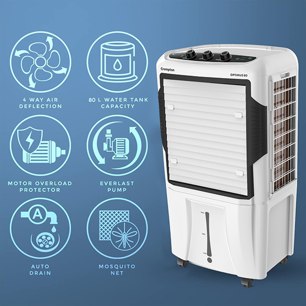 Buy Crompton 80L Optimus Desert Air Cooler - Vasanth & Co