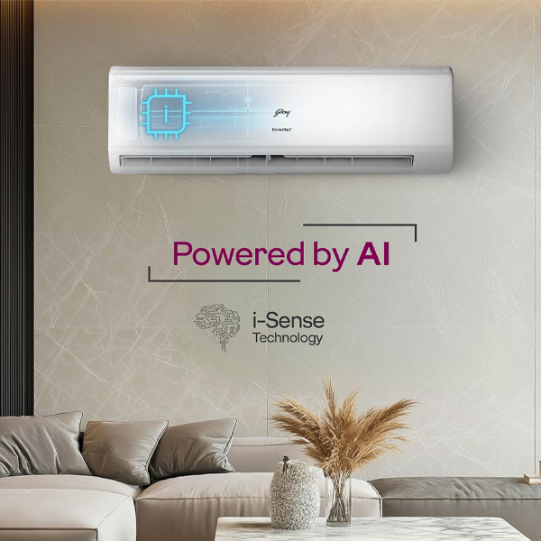 Buy Godrej 1 Ton 5 Star EC HIC 12J5TG WA White Inverter Split Air Conditioner - Vasanth & Co