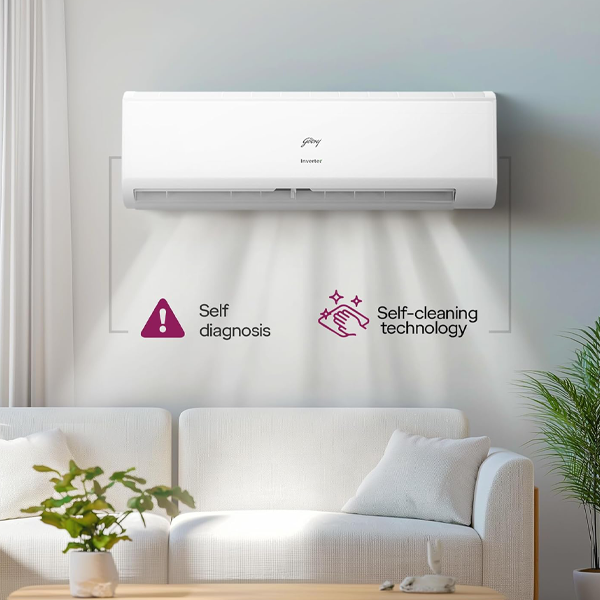Buy Godrej 1.5 Ton 5 Star TR HIC 18J5TG WA White Inverter Split Air Conditioner - Vasanth & Co