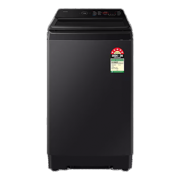 Buy Samsung 8.0 kg WA40F08H2BTL Black Top Load Washing Machine - Vasanth & Co