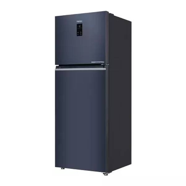 Buy Haier 358L 2 Star HRF-4082BLGKA-P Graphite Black Frost Free Double Door Refrigerator - Vasanth & Co