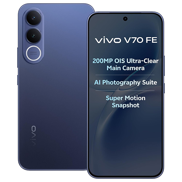 Buy Vivo V70 FE 5G 8GB RAM 128GB Monsoon Blue Mobile Phone - Vasanth & Co