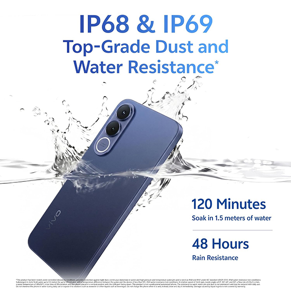 Buy Vivo V70 FE 5G 8GB RAM 128GB Monsoon Blue Mobile Phone - Vasanth & Co