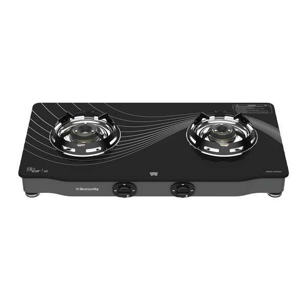Buy Butterfly 2 Open Burner Renz 3 Star Glass Top Gas Stove - Vasanth & Co