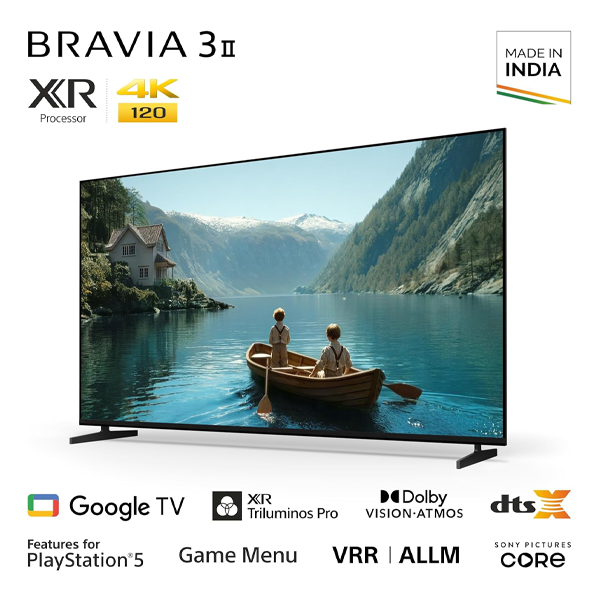 Buy Sony 55 Inch 139 cm Bravia 3II AI XR K-55XR35M2 Black 4K 120HZ Ultra HD Smart LED Google TV - Vasanth & Co